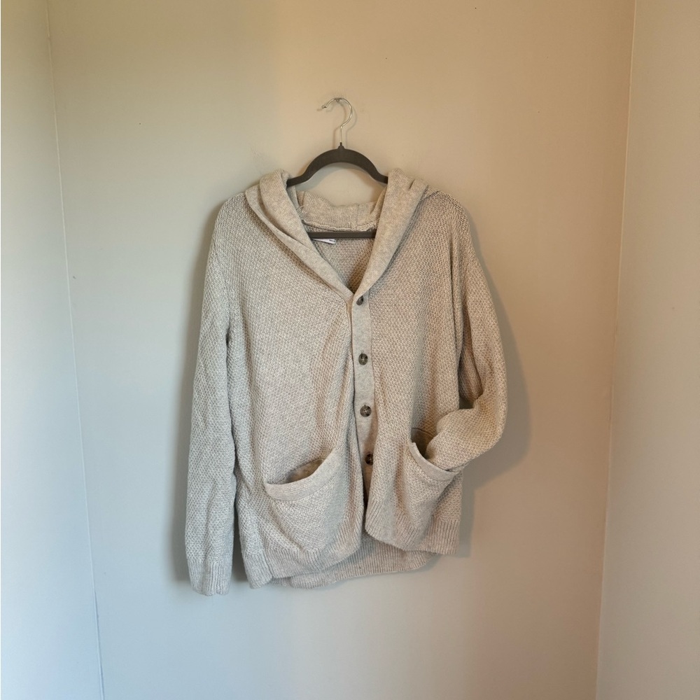 Sonoma Gray Button Up Sweater Size XL